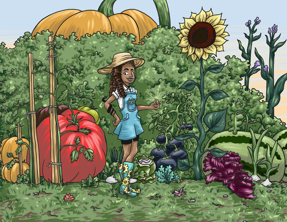 Gardener Witch Color Illustration from 31 Witches