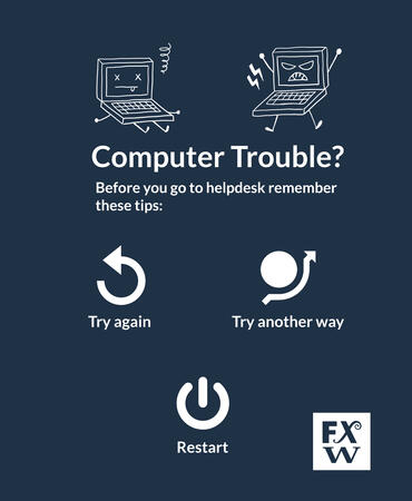 FXW Computer Trouble Infographic FXW Computer Trouble Infographic